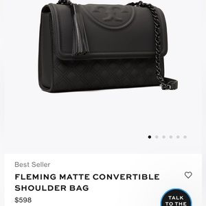 Tory Burch Matte Fleming bag